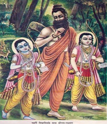 Vishwamitra, Ram and Lakshma